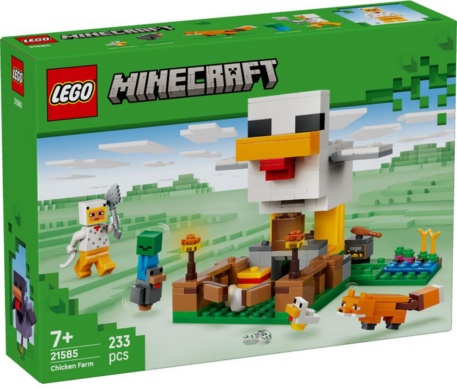 LEGO 21585 Minecraft系列 當個創世神 雞農場 Chicken Farm, 混和顏色, 1個