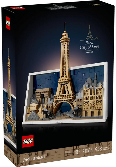 LEGO 21064 建築系列 巴黎 愛之城 Paris City of Love, 混和顏色, 1個