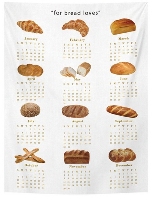 제이브 2026년 달력 패브릭 포스터, 브레드