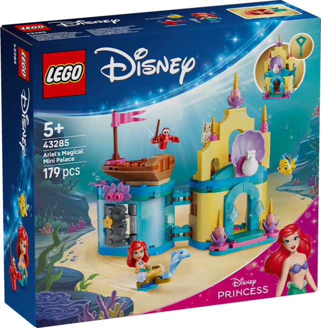 LEGO 迪士尼系列 愛麗兒的神奇迷你宮殿 Ariel's Magical Mini Palace 43285, 混和顏色, 1個