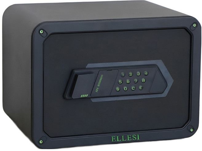 엘르시 가정용 소형 개인용 금고 ELS-V25T, 블랙