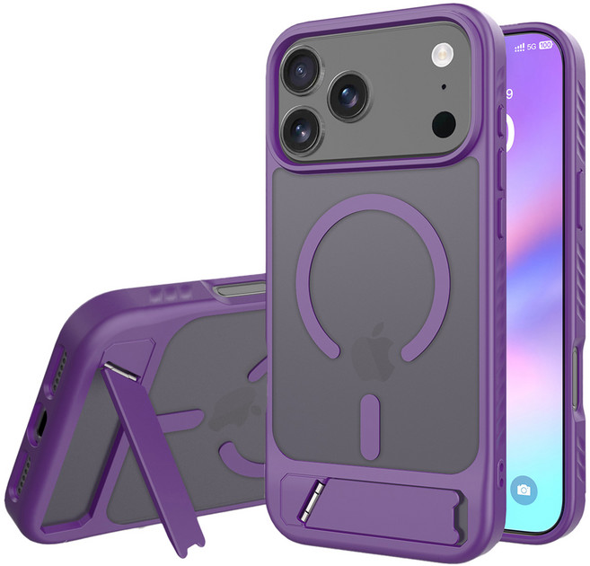 Monafree MagSafe 相容彩色支架手機殼