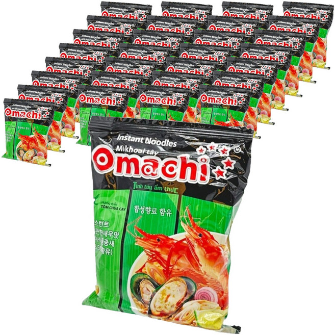오마치 라면 새우맛 79g, 30개