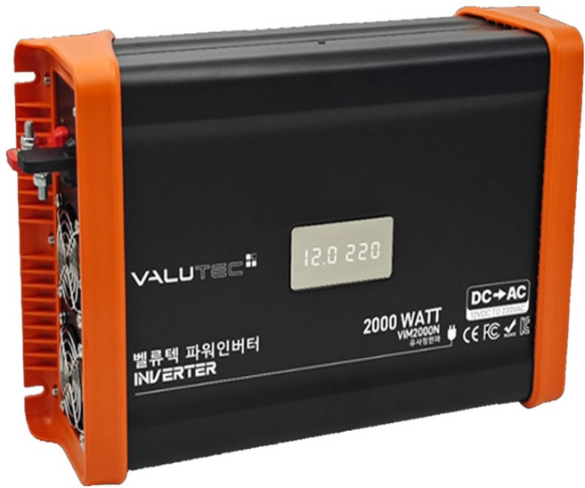 VALUTEC 功率正弦波逆變器 2000W 12V VIM-2000N, 1個