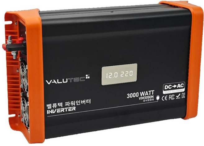 VALUTEC 功率變流器 模擬正弦波 3000W 12V VIM-3000N, 1個
