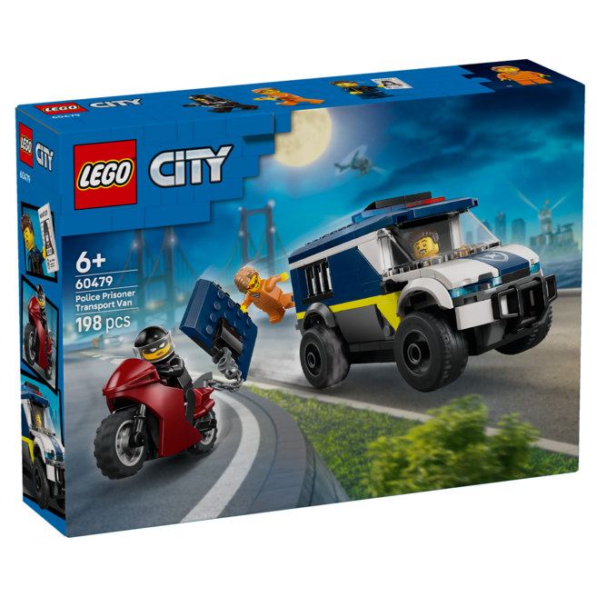 LEGO 城市系列 警用囚車 Police Prisoner Transport Van 60479, 混和顏色, 1個