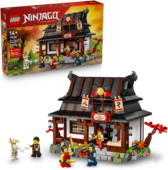 LEGO 71858 旋風忍者系列 四武鐵匠舖 15週年紀念版 Four Weapons Blacksmith 15th Anniversary, 混合顏色, 1個