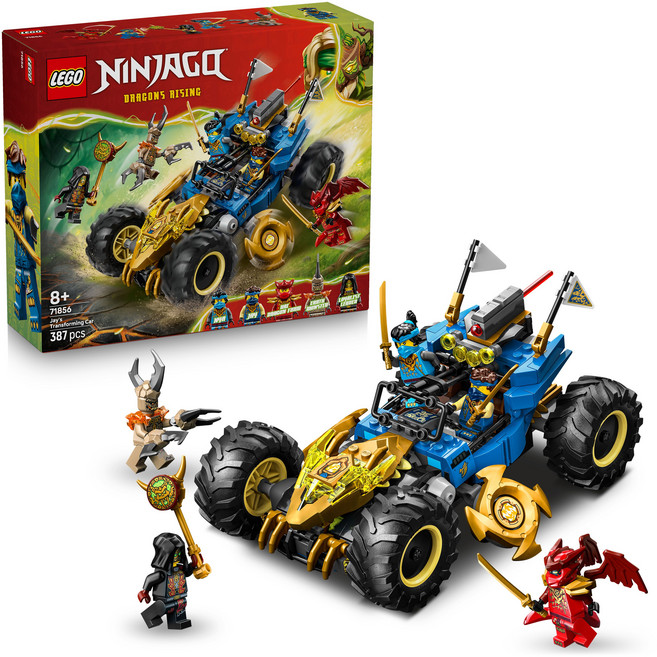 LEGO 71856 旋風忍者系列 阿光的變形汽車 Jay's Transforming Car, 混合顏色, 1個