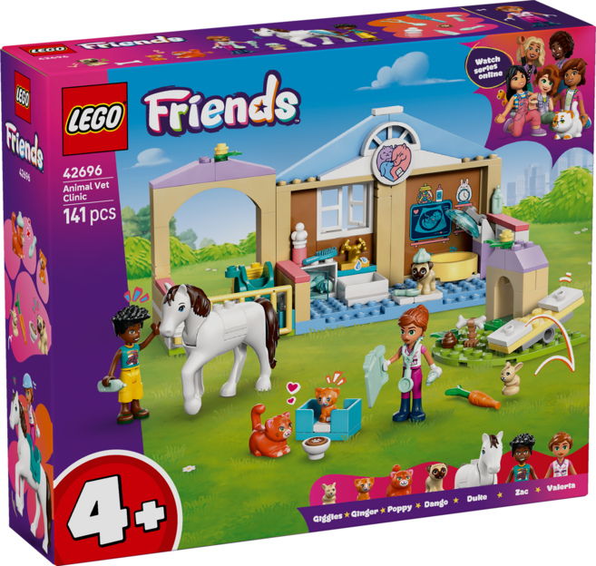 LEGO 好朋友系列 動物醫院 Animal Vet Clinic 42696, 混和顏色, 1個