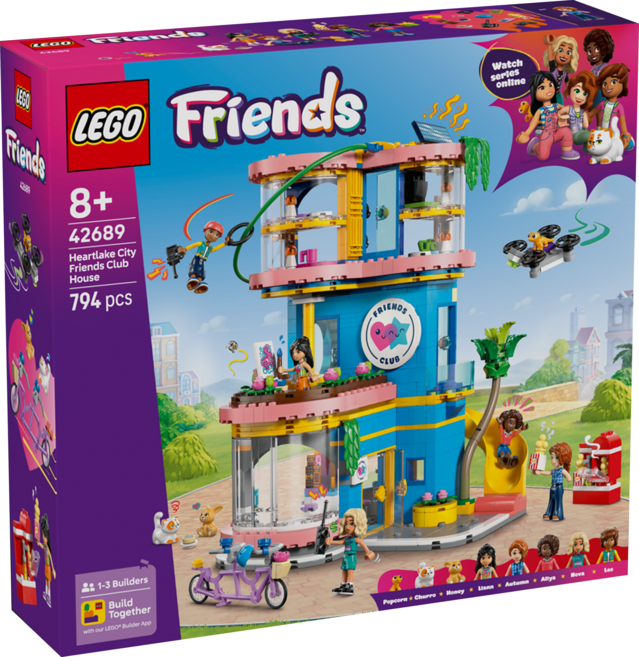 LEGO 好朋友系列 心湖城好朋友會所 Heartlake City Friends Club House 42689, 混和顏色, 1個