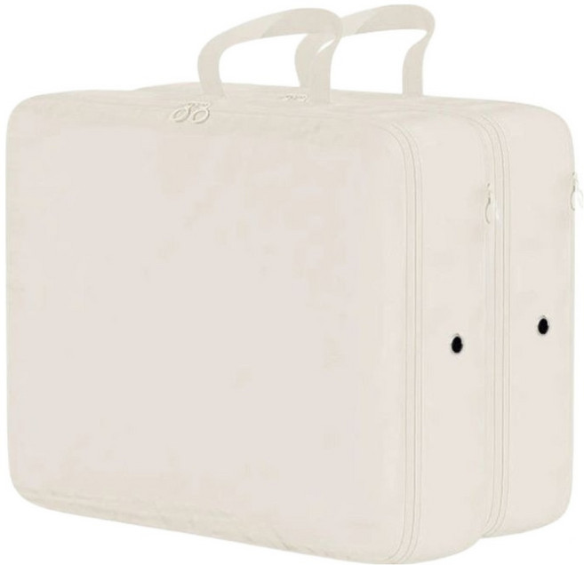Busemakes 行李箱羽絨壓縮袋, 米色, 2個