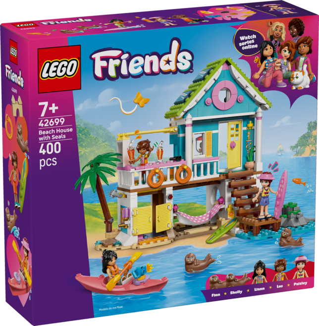 LEGO 好朋友系列 海灘小屋和海豹 Beach House with Seals 42699, 混和顏色, 1個