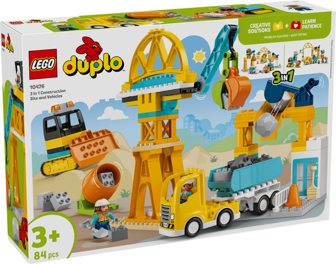 LEGO 得寶系列 3合1工地和車輛 10476, 混和顏色, 1個