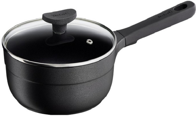 Tefal 特福 電磁爐用鈦金Tratoria單柄鍋, 18cm, 黑色, 1個