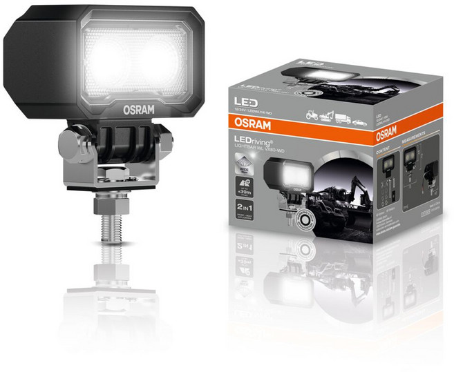 OSRAM 歐司朗 車用 12V / 24V LED 探照燈 工作燈 燈條 114-WD, 1個