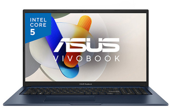 에이수스 2026 비보북 17 코어5 인텔 14세대, 콰이어트 블루, X1704VA-AU1211W, 512GB, 16GB, WIN11 Home - 에이수스 노트북