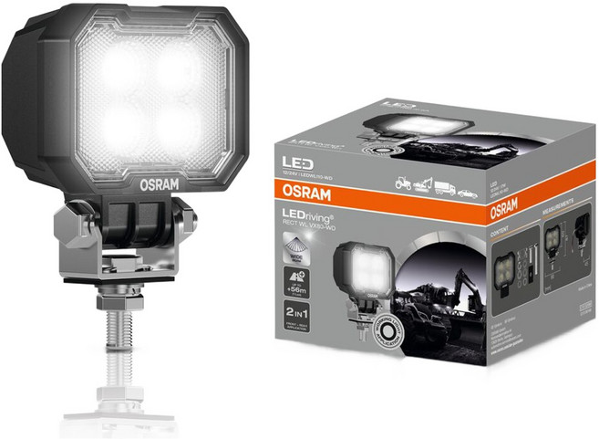 OSRAM 歐司朗 車用 12V / 24V LED 探照燈 工作燈 長方形 110-WD, 1個