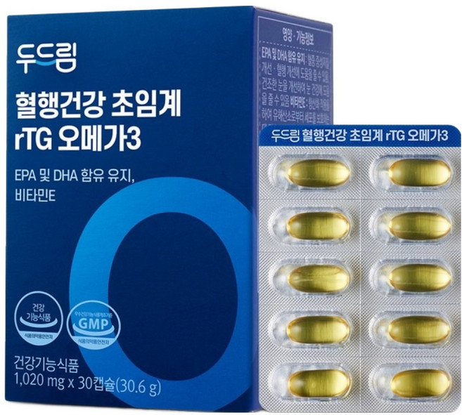 두드림 초임계 알티지 오메가3 30.6g, 30회분, 1개
