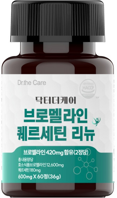 닥터더케어 브로멜라인 퀘르세틴 리뉴 36g, 1개, 60정