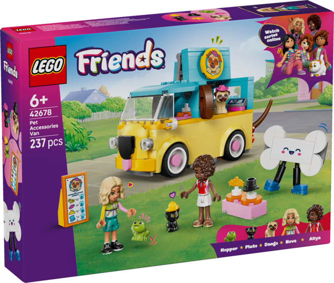 LEGO 好朋友系列 寵物飾品車 Pet Accessories Van 42678, 混和顏色, 1個