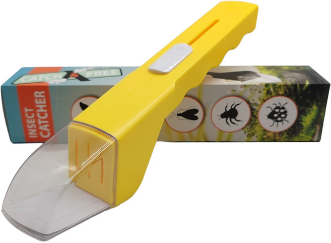 심플리굿 슬라이드 벌레포획기 곤충 채집기 옐로우, 1개
