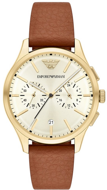 엠포리오아르마니 남성용 크로노그래프 가죽시계 AR11714 + 쇼핑백
