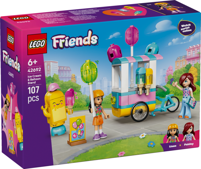 LEGO 好朋友系列 冰淇淋和氣球攤 Ice Cream & Balloon Stand 42692, 混和顏色, 1個