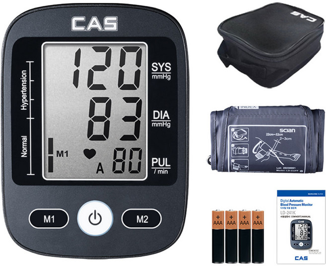 카스 자동 전자 혈압계 LD-241K, 1개