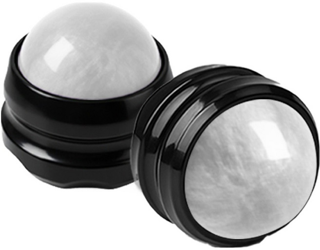 루아즈 핸드형 전신 지압 마사지볼 60 x 63 mm, 2개, 화이트