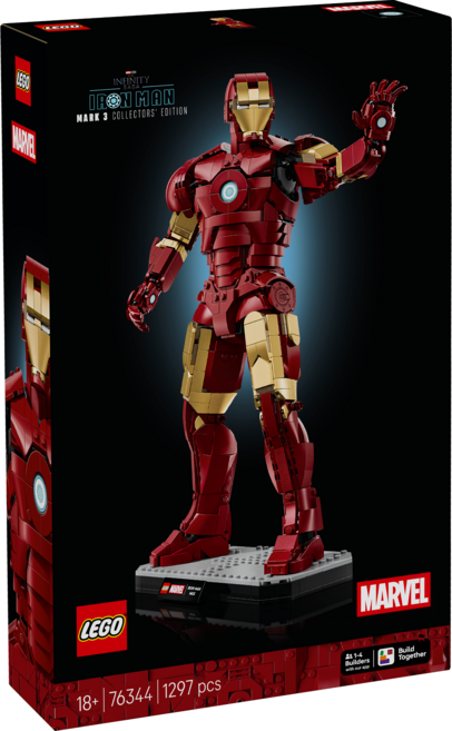 LEGO 漫威系列 鋼鐵人 Mark 3 典藏版 Super Heroes 76344, 混和顏色, 1套