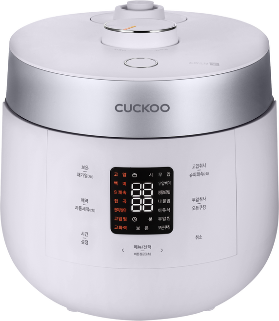 쿠쿠 트윈프레셔 더 라이트 전기 압력밥솥 10인용, CRP-ST1015FLSM, 그레이스 라벤더