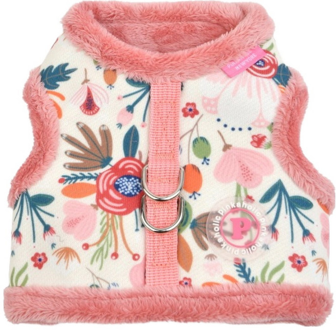 핑카홀릭 반려동물 쁘띠 하네스 J형, 인디안핑크, 1개