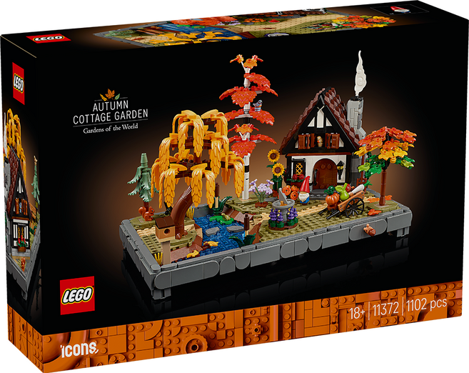 LEGO 11372 ICONS系列 秋季小屋庭園 Autumn Cottage Garden, 混和顏色, 1個