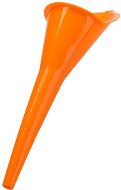 월드크린 일자형 오일 깔때기, 오렌지, 1개