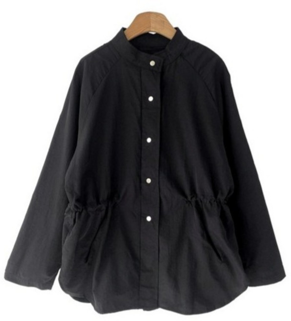 Chic Black Murden 寬鬆版型拉克蘭軍裝外套 cpjk5987c52