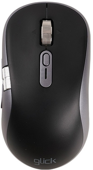 지클릭커 트리플 휠마스터 무한휠 무소음 블루투스 무선 마우스, 블랙, OP06