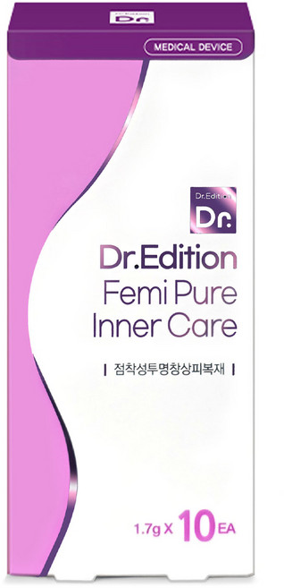 닥터에디션 페미퓨어 이너케어 MD 연고 점착성투명창상피복재 10p, 1개, 17g