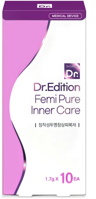 닥터에디션 페미퓨어 이너케어 MD 연고 점착성투명창상피복재 10p, 1개, 17g - 쿠팡