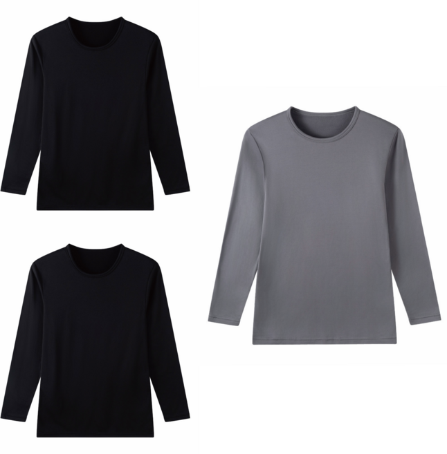 non-no 儂儂 男款 刷毛內衣3件組