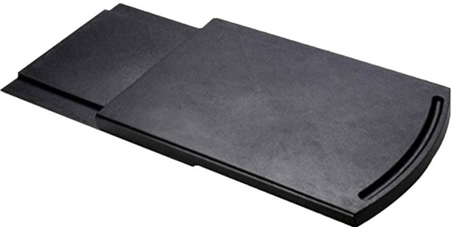 마켓플랜 다용도 베이스 슬라이더 수납 트레이 선반, 블랙, 1개