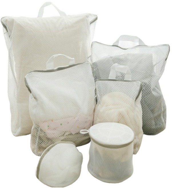공유 입체 속옷 니트 세탁망 6종 세트, 화이트, 1세트