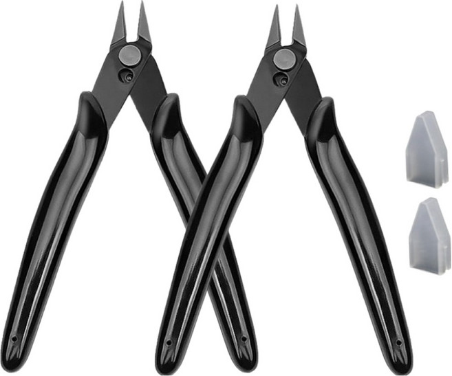 하이제이비 프라모델 조립용 정밀 니퍼, 블랙, 2개