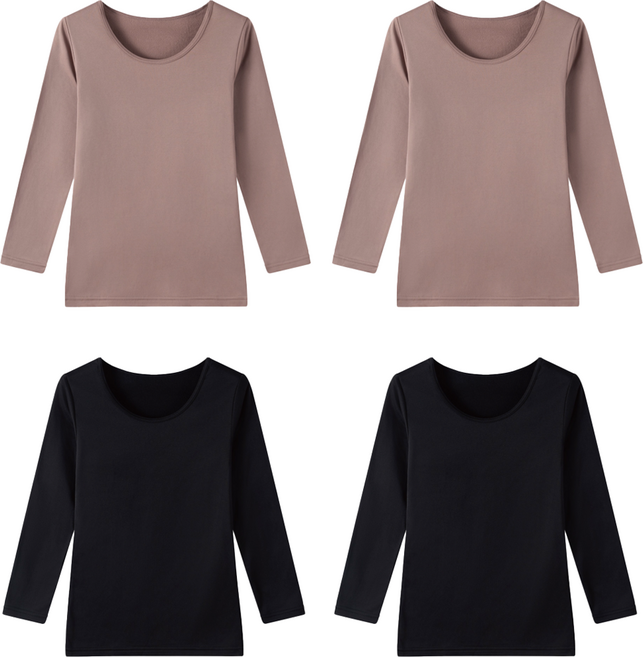 non-no 儂儂 女款刷毛內衣4件組