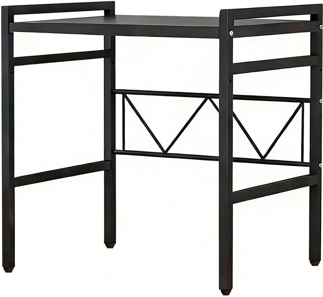 E家工廠 伸縮置物架, 黑色, 1個