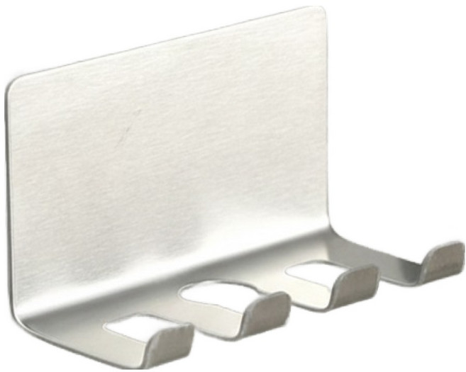 모나코올리브 304 스테인리스 듀얼 칫솔꽂이, 1개, 실버