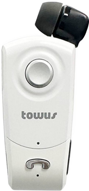 토어스 C타입 클립형 집게형 핸즈프리 노이즈캔슬링 블루투스 이어셋, B10C, 화이트