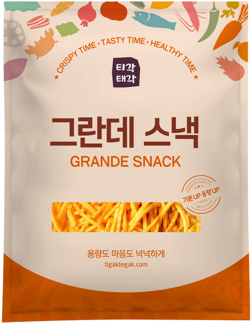Tigak Taegak Grande地瓜棒零食, 1kg, 1個