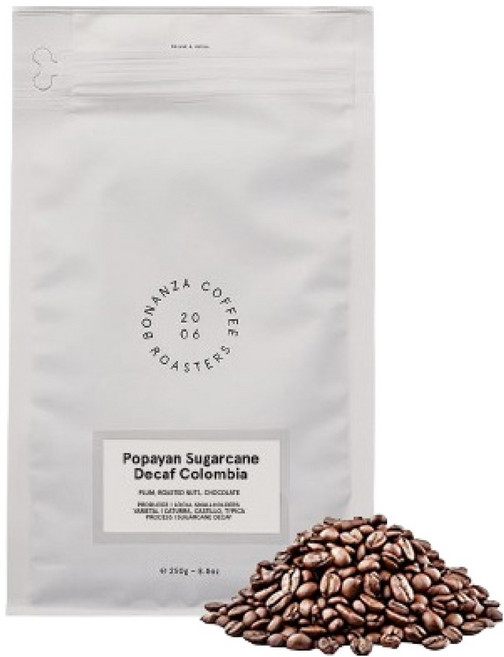 보난자커피 포파얀 슈가케인 콜롬비아 디카페인 원두, 250g, 1개, 홀빈(분쇄안함)