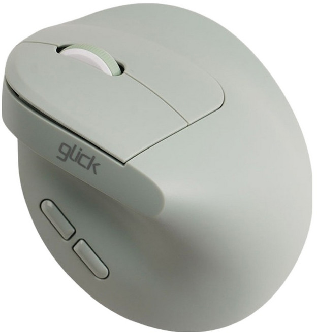 지클릭커 오피스프로 수플레 초경량 인체공학 블루투스 버티컬 무소음 무선 마우스, 그린, OP65