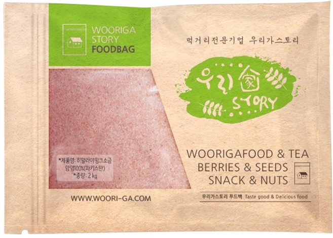 우리가스토리 히말라야 가는 핑크소금, 1개, 2kg